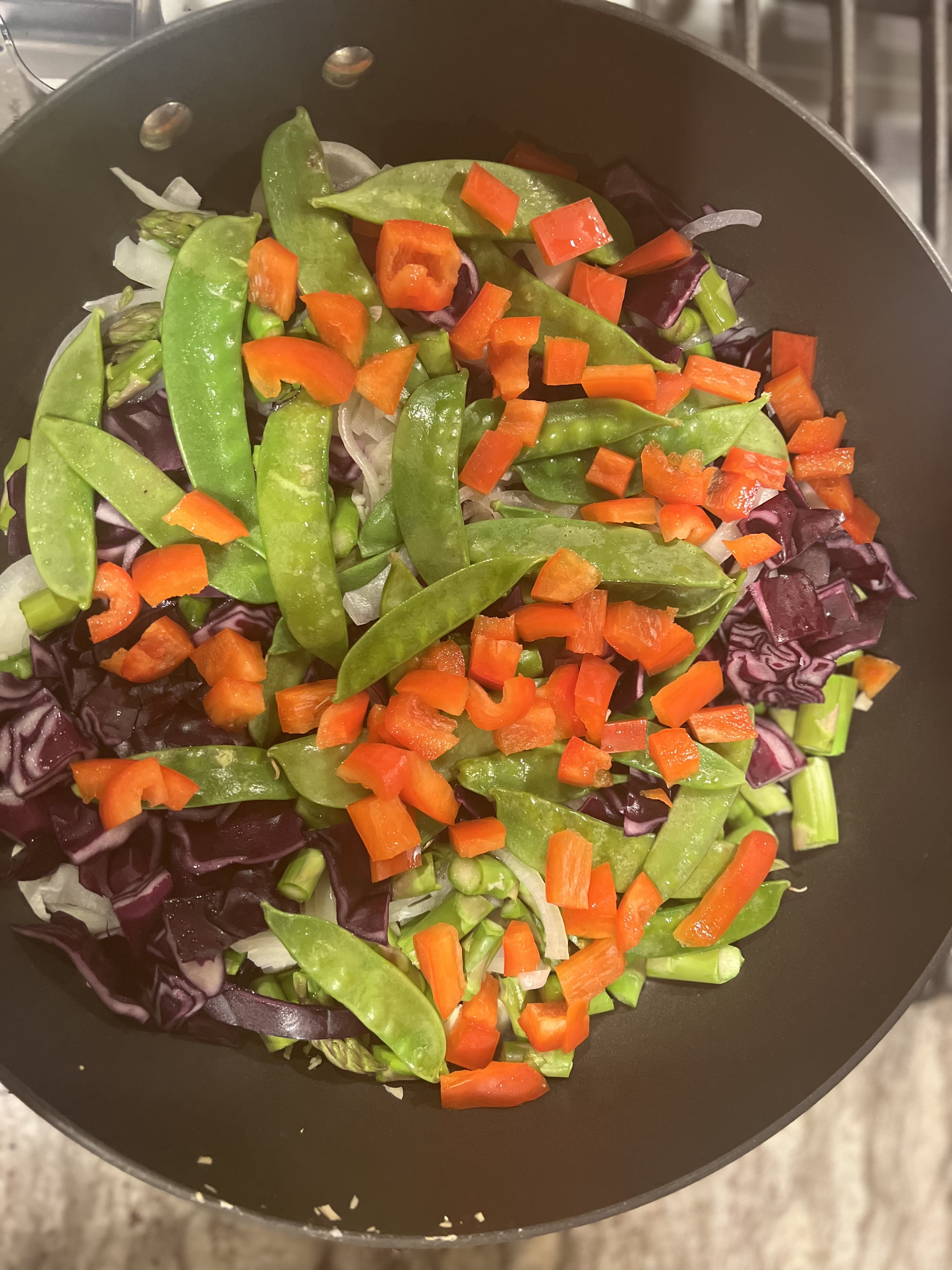 Spicy Chinese Veggies and Brown Rice