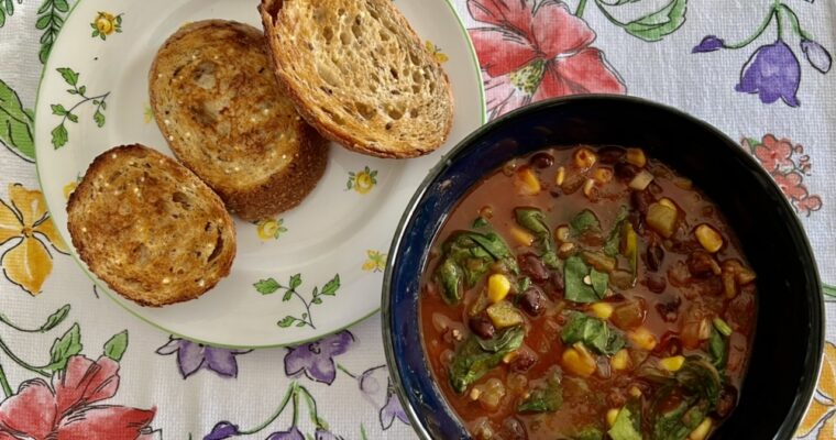 Vegan Mexican Black Bean Soup