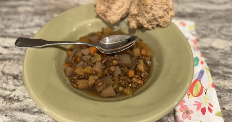 Vegan Butternut Squash Lentil Soup