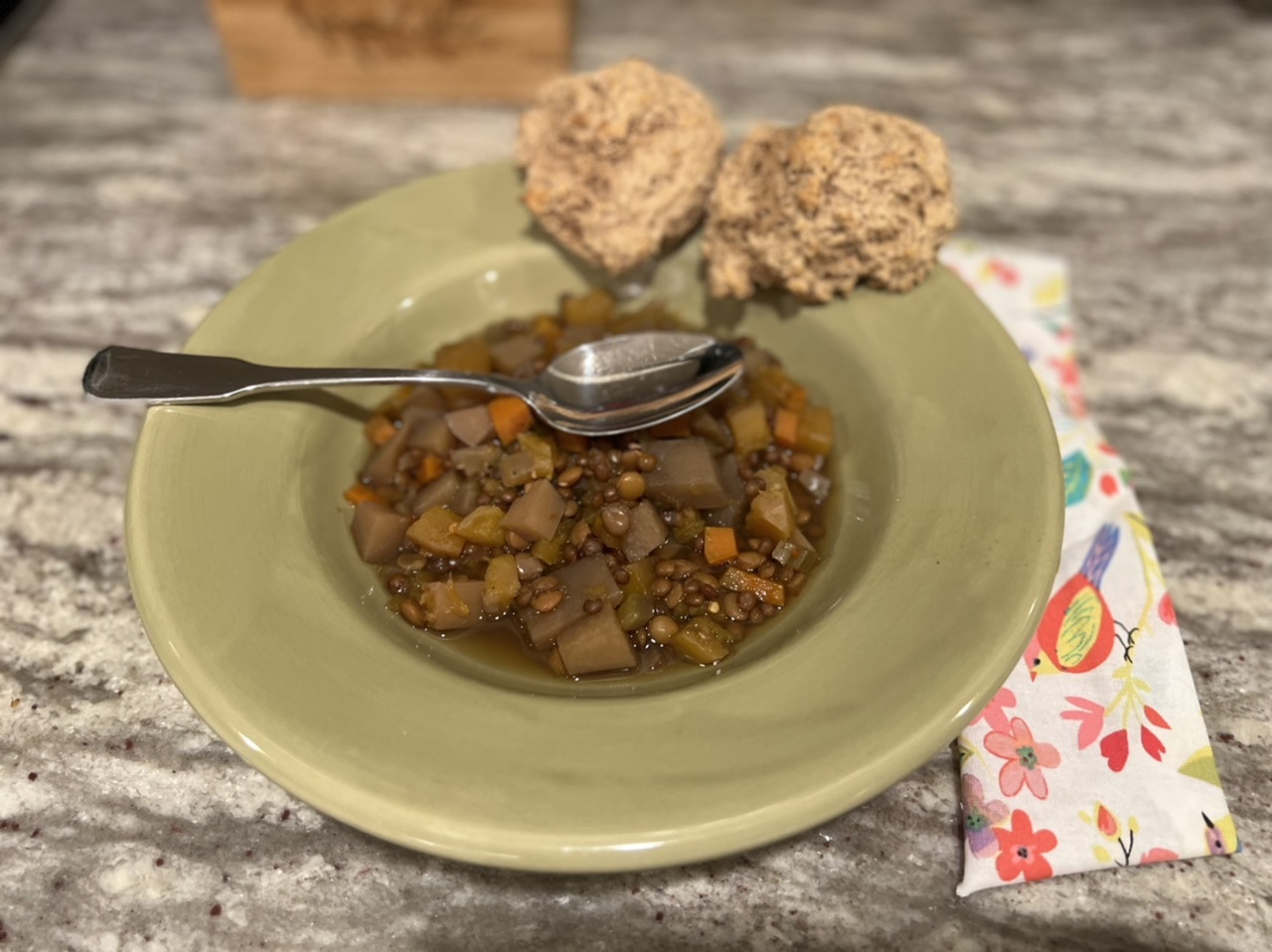 Vegan Butternut Squash Lentil Soup