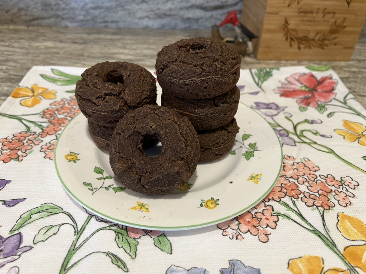 Vegan Oil Free Chocolate Donuts