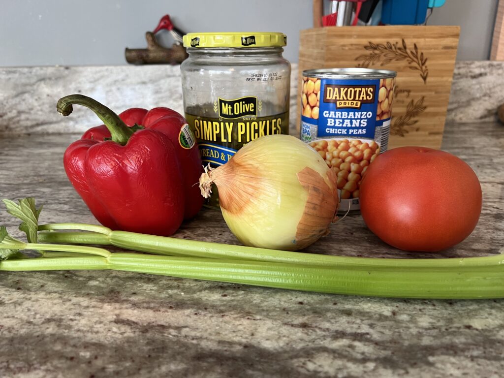 ingredients for chick salad