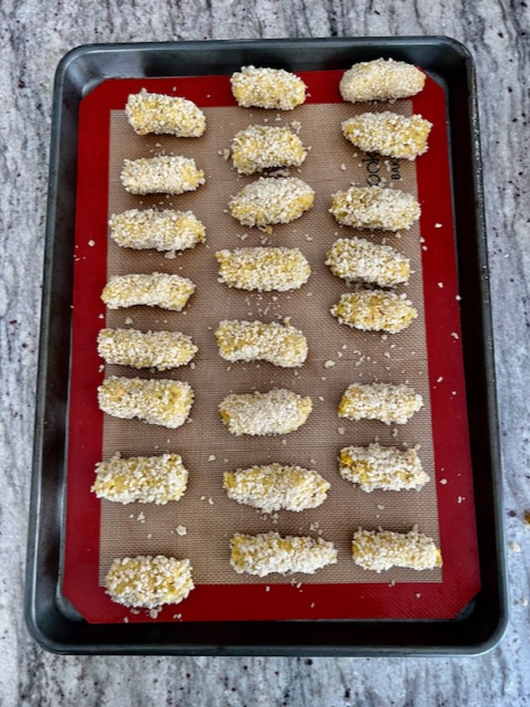 Nuggets ready to bake